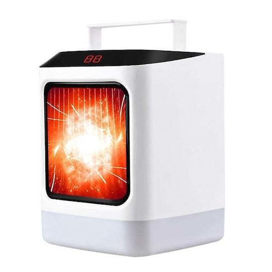Mini Portable Heater Flippy Digital Display Smart Synchronization Colorful Night Light