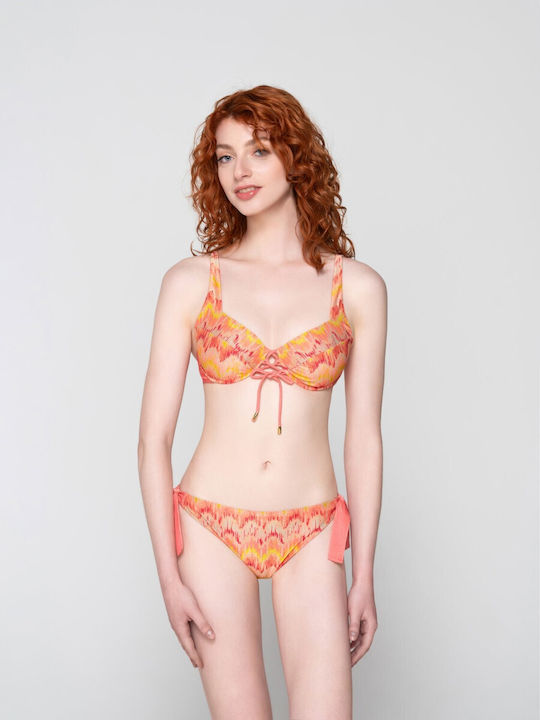 Luna Bikini-Oberteil Coral