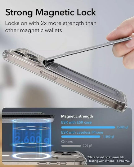 ESR MagSafe Θήκη Καρτών HaloLock Natural Titanium
