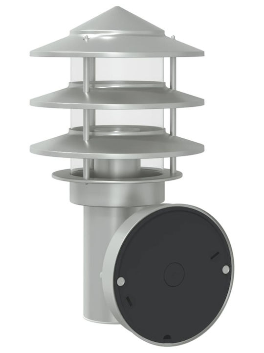 vidaXL Επιτοίχιο Εξωτερικό Φωτιστικό E27 IP44 15.5x15.5x28εκ.