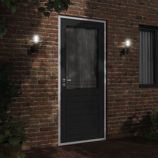 vidaXL Lumină de exterior montată pe perete E27 IP44 15.5x15.5x28εκ.