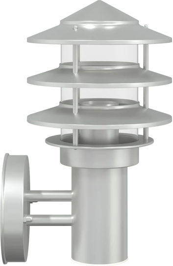 vidaXL Стенно Външно Осветително Тяло E27 IP44 15.5x15.5x28εκ.