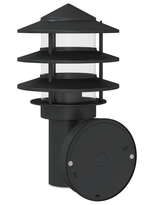 vidaXL Επιτοίχιο Εξωτερικό Φωτιστικό E27 IP44 15.5x15.5x28εκ.