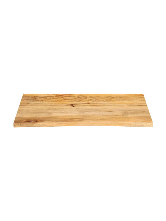 vidaXL Rechteckig Tischoberfläche aus Massivholz Brown 70x60x2.5cm 370451 1Stück