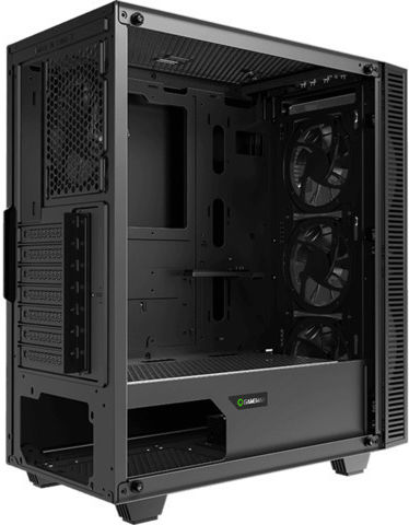 GameMax Draco XD Gaming Midi Tower Κουτί Υπολογιστή με Πλαϊνό Παράθυρο και RGB Φωτισμό Μαύρο