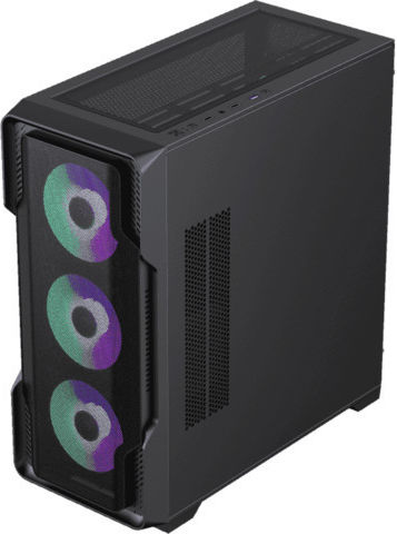 GameMax Siege Gaming Full Tower Computer Case with Window Panel and RGB Lighting Black