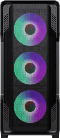 GameMax Siege Gaming Full Tower Computer Case with Window Panel and RGB Lighting Black