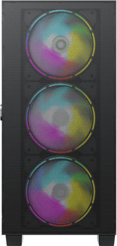 GameMax Aero Mini Gaming Midi Tower Computer Case with Window Panel and RGB Lighting Black