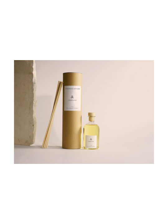 Bastonase și difuzor olfactiv pentru cameră cu parfum de cedru și oud, 250ml