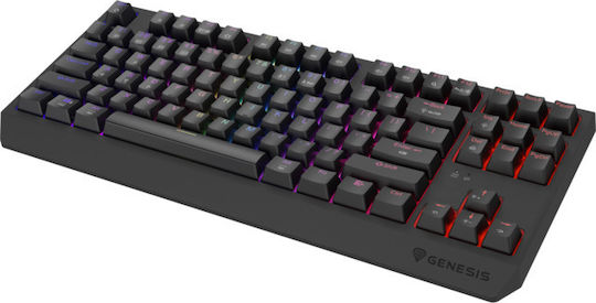 Genesis Thor 230 TKL Wireless Gaming Mechanical Keyboard Tenkeyless with Outemu Silent Lemon switches and RGB lighting (English US)