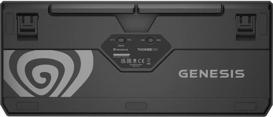 Genesis Thor 230 TKL Wireless Gaming Mechanical Keyboard Tenkeyless with Outemu Silent Lemon switches and RGB lighting (English US)