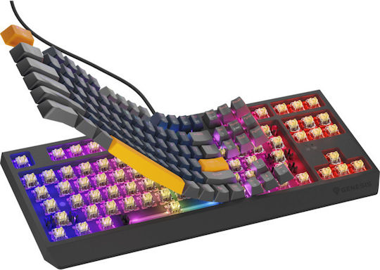 Genesis Thor 230 TKL Gaming Μηχανικό Πληκτρολόγιο Tenkeyless με Outemu Panda διακόπτες και RGB φωτισμό (Αγγλικό US) Naval Blue Positive