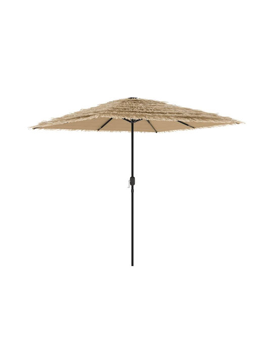 Umbrelă Rotundă Metalică Maro Φ2.48xÎ2.48m
