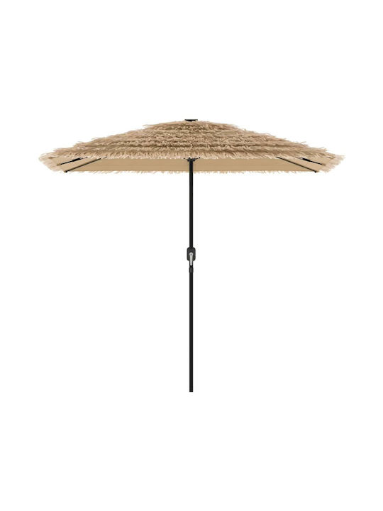 Umbrelă Rotundă Metalică Maro Φ2.48xÎ2.48m