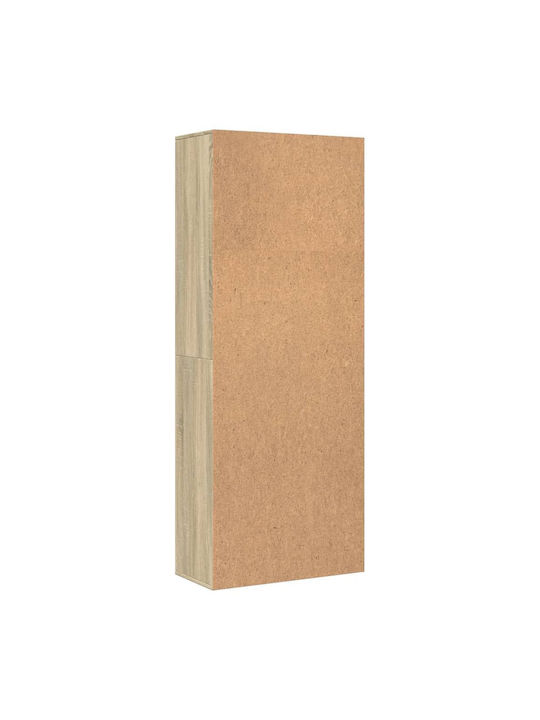 Office Storage Chipboard Closet Coffee L70xW35xH180cm