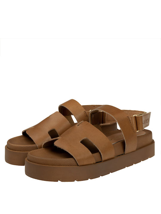 Sante Damen Sandalen in Tabac Braun Farbe