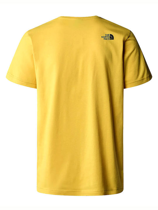 The North Face Never Stop Exploring Ανδρικό T-shirt Κοντομάνικο Κίτρινο