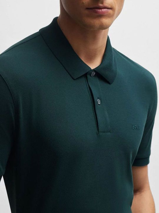 Pallas Polo Short Sleeve Blouse Green