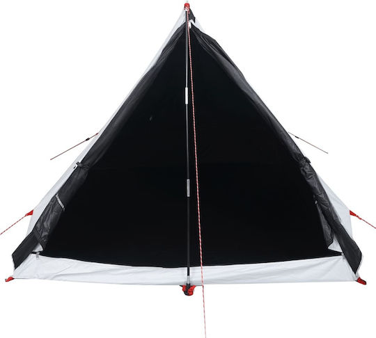 vidaXL White Camping Tent for 2 People