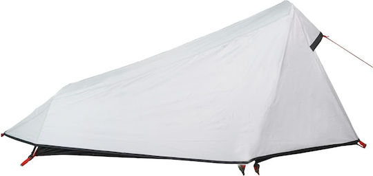 vidaXL Campingzelt Tunnel Klettern Weiß für 1 Person Wasserdicht