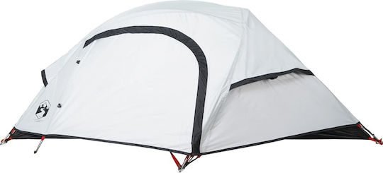vidaXL Camping Tent Igloo Mountaineering White with Double Cloth for 1 Person Waterproof 230x140x83cm