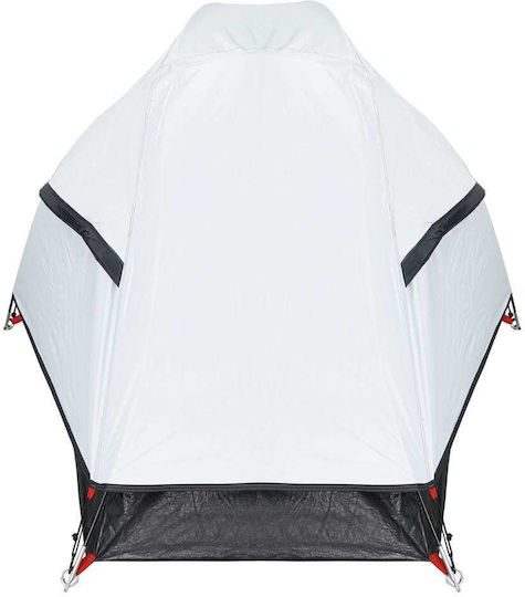 vidaXL Camping Tent Igloo Mountaineering White with Double Cloth for 1 Person Waterproof 230x140x83cm
