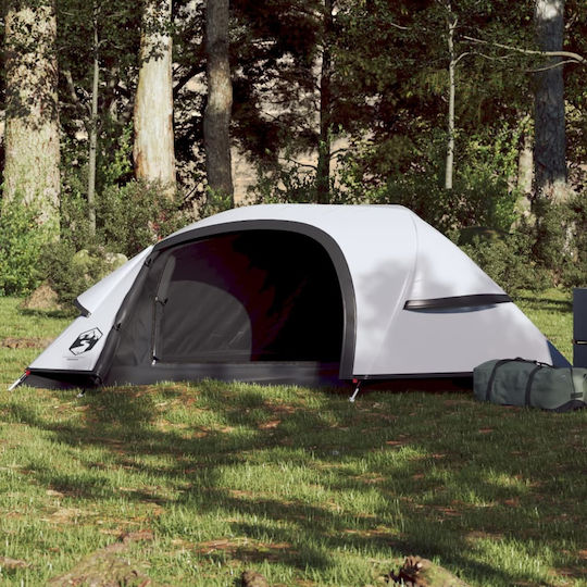 vidaXL Camping Tent Igloo Mountaineering White with Double Cloth for 1 Person Waterproof 230x140x83cm
