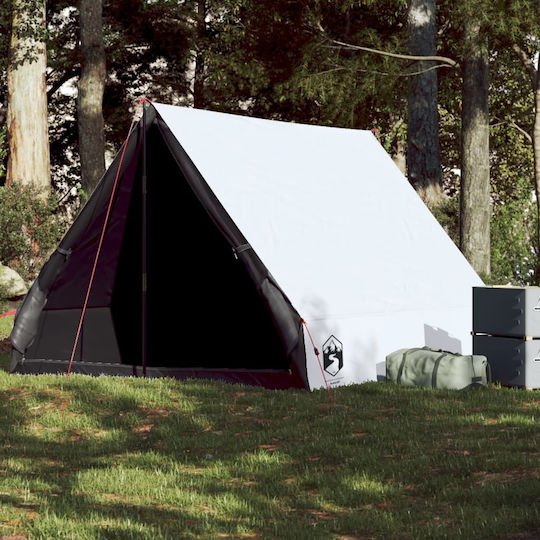 vidaXL White Camping Tent for 2 People