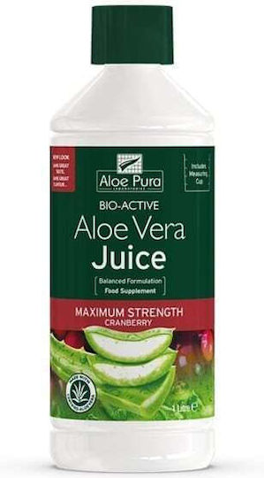 Optima Naturals Aloe Vera Juice 1000ml Preiselbeere