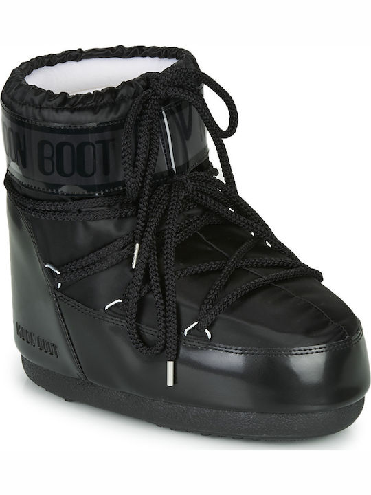 Icon Low Damenstiefel mit Gummizug Schwarz