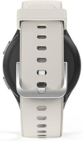 HAMA 8900 Aluminium 45mm Αδιάβροχο Smartwatch με Παλμογράφο (Μπεζ)