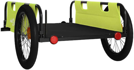 Vidaxl Suport pentru Animale de Companie pentru Bicicletă Verde Negru Oxford/Fier Verde