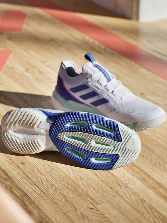 Adidas Crazyflight 5 Sportschuhe Volleyball Λευκό / Θαλασσί / Μωβ