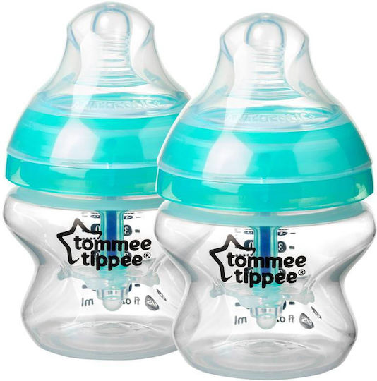 Tommee Tippee Πλαστικό Μπιμπερό Advanced Κατά των Κολικών με Θηλή Σιλικόνης για 0+ μηνών 150ml 2τμχ