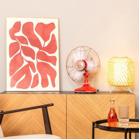 Cecotec Energysilence 1090 Retrodesk Tischgerät Ventilator 40W Lüfterdurchmesser 30cm Rote