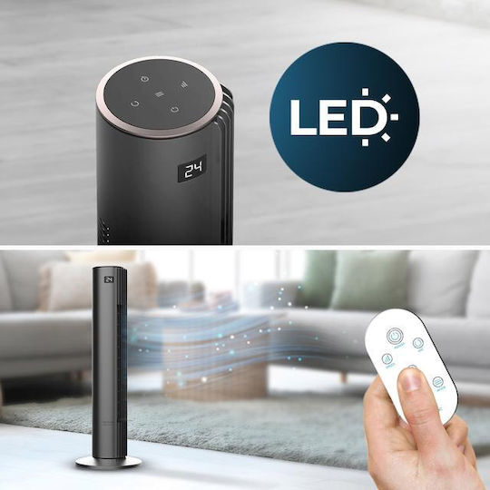 Cecotec Energysilence 790 Skyline Smart Ανεμιστήρας Πύργος 45W με Τηλεχειριστήριο Μαύρος