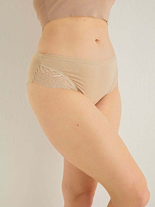 Iris Висока талия Дамско Слип Darker Beige