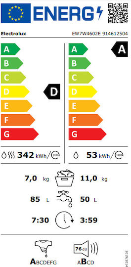 Electrolux Пералня със сушилня 11кг/7кг 1600 Оборота