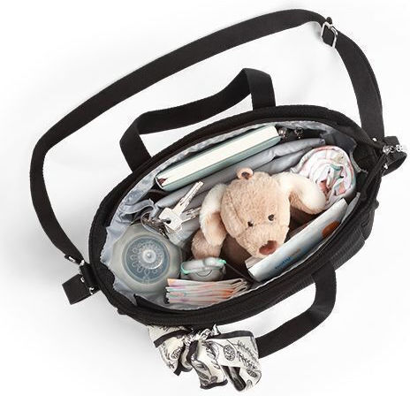 Babyono Shoulder/Hand Diaper Bag Black 30x16x26cm.