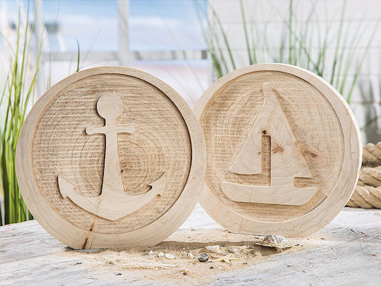 ArteLibre Decorative Space made of Wooden 26x3x25cm 1pcs