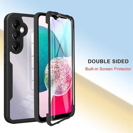 Techsuit Colorverse 360 Силикон С Включено Закалено Стъкло Розов Galaxy A14
