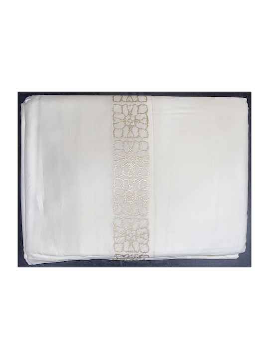 SB Home Σετ Σεντόνια Υπέρδιπλα 240x270εκ. Εκρού (4τμχ)