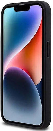 Dkny Pu Leather Checkered Pattern Stripe Case Iphone 14 Pro Black
