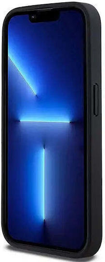 DKNY PU-Leder-Hülle mit wiederholtem Muster und Tonstreifen für iPhone 15 Pro Max Schwarz