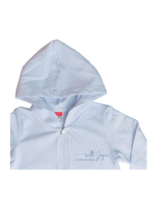 Kids Cardigan with Hood White