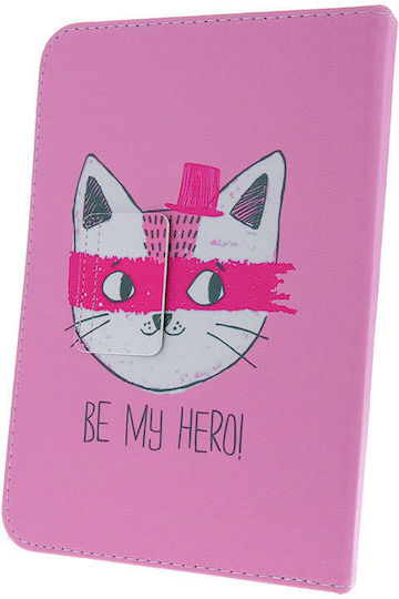 iSelf Hero Kitty Флип Капак Розов Универсален 9.7-10.1"