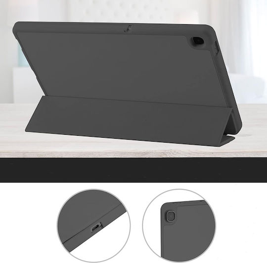 Techsuit Flip Cover Μαύρη (Samsung Galaxy Tab A7 Lite)