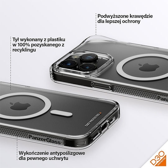 PanzerGlass Hard Back Cover Πλαστικό Διάφανο (iPhone 15 Pro Max)