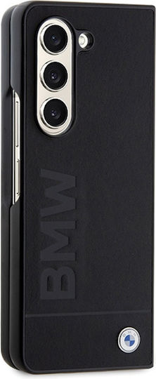 BMW Signature Logo Imprint Back Cover Plastic Negru (Galaxy Z Fold5)