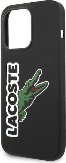 Lacoste Head Crocodile Задна корица Силикон Черен (iPhone 14 Pro Max)
